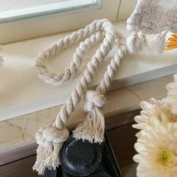 1 ks Japonská Americká opony bavlny a konope obväz konopné lano umelecké tkané pásky