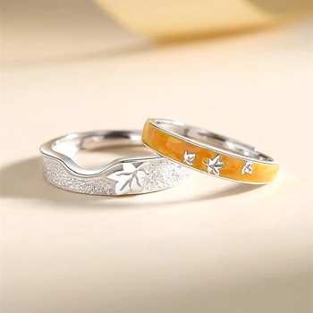 100% Reálne Certifikované 925 Sterling Silver Pár Krúžky pre Milovníkov Mužov a Žien Originálny Dizajn JAVOR Šperky Darček