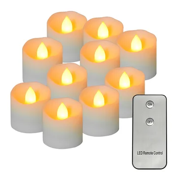12PCS Flameless LED Sviečka Čaj Svetlo Časovač, Diaľkové batériové Blikajúce Sviečky Halloween, Vianočná Výzdoba sviečkach