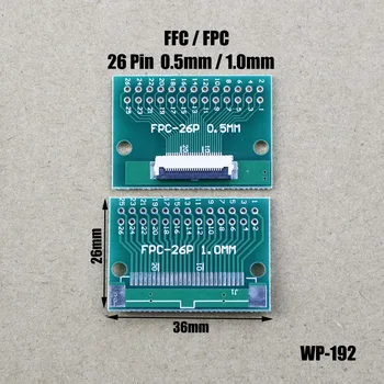 1pcs FPC/FFC 4P-60P Zváranie 0.5 Sídlo Flip Cover A Pripojiť 0,5 MM Do Rovné Plug 2.54 Flexibilný Kábel, Adaptér Doska WP-192