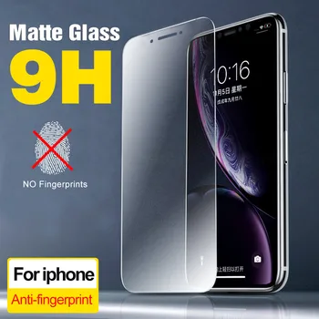 2 ks 9D Matné fólie pre iPhone11 PRO XR Tvrdeného Skla Úplné Pokrytie 11Pro max 6S xs max Screen Protector 7 8plus Anti-odtlačkov prstov