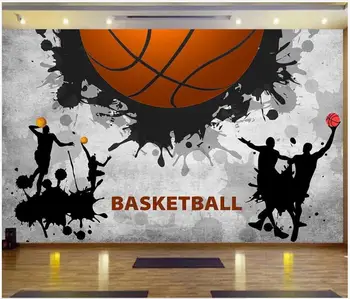 3d nástenné maľby, tapety pre obývacia izba Jednotlivých basketbal herné aktivity náradie domova foto tapety na steny 3 d