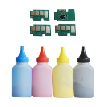 4 x Náplň Farebný toner Prášku + 4 čip CLT-504S clt504s toner cartridge pre Samsung CLX-4195 CLX-4195N CLX-4195FN CLX-4195FW