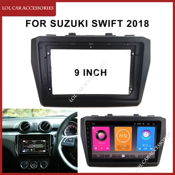 9 Palcový autorádia Fascia Pre Suzuki Swift 2018 2 Din Vedúci Jednotky Panel DVD Mp5 Android Hráč Inštalácie Prístrojovej Doske Kryt Rámu