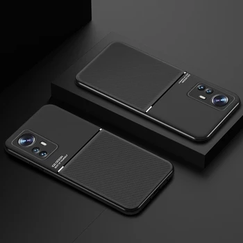 Auto Magnetické Telefón puzdro pre Xiao Mi 12s pro 12x 12 s mi12s Ultra Prípade Silikónový Kryt pre Xiao Mi 12S Ultra 12 s Pro Funda