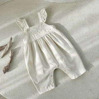 Baby Dievčatá Celkovo 2022 Nové Jarné Dieťa Romper Deti Oblečenie 0-2Y Kombinézach
