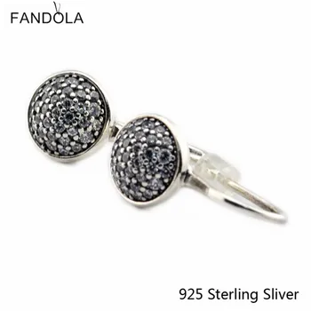 CKK 925 Sterling Silver Oslňujúci Kvapôčky Stud Náušnice Pre Ženy, Originálne Šperky, Takže Svadobný Dar