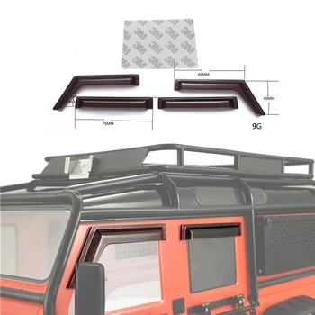 DJ Dážď Blok Akrylové Transparentné Čierna Materiál pre 1/10 Obranca T4 D110 RC Crawler Upgrade Príslušenstvo Diely rc carros