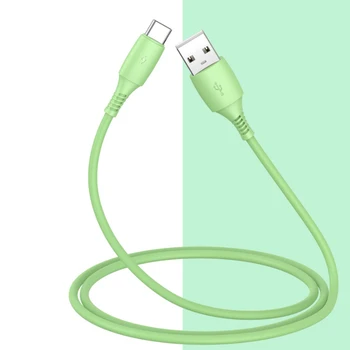 Farebné Kremíka USB C Dátový Kábel, 2A Bezpečné Nabíjanie Sync Kábel,Vysoká Kvalita Powerline Nabíjací Kábel Pre Smartphone(1m/2m)