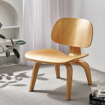 Jednoduchá stolička pre šteňatá čítanie operadlo stoličky malý byt moderné dizajnér masívneho dreva kresle prízvuk stoličky muebles