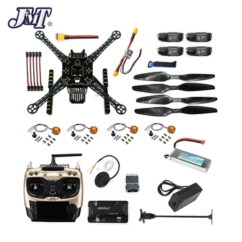 JMT DIY Nezmontované 4 Nápravy RC FPV Drone S600 Rám Auta s APM 2.8 Č Kompas 700KV Motorových 40A ESC Nabíjačka AT9S TX