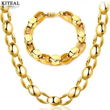 KITEAL Hot Predaj Chlapec náhrdelníky Mužov Atmosférických Hrubé Náhrdelník Náramok, Náhrdelník dĺžka：50cmmen šperky choker príslušenstvo