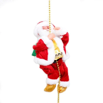 Lezenie Korálky Santa Claus Hudby Elektrické Bábika Horolezecké Lano Vianočné Darčeky, Vianočné Ozdoby Šťastný Nový Rok 2022