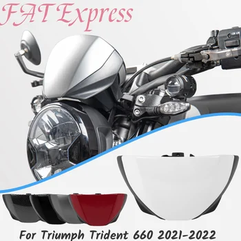 Motocykel Čelné sklo Flyscreen Pre Triumf Trident660 na Trident 660 2021-2022 Prednom Displeji Objektív čelné Sklo Kapotáže Deflektor