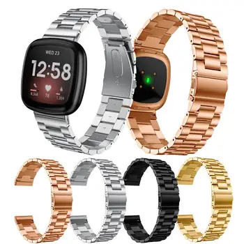 Nerezová Oceľ pre Fitbit Naopak 3 / zmysel potítka Nahradenie watchStrap kovové Smart WatchBand Popruh náramok príslušenstvo