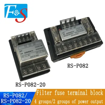 PLC filter poistka svorkovnica AC ovládací obvod 220V prevedené do 4 skupín/2 skupiny výkon