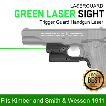 PPT Taktické zelený laser sight pistola glock hodí 1911 Smith&Wesson,Kompaktný a Bobtail rámy HK20-0041