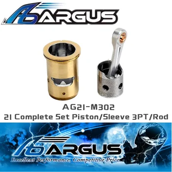 Pôvodné Argus AG21-M302 RC Nitro Motor 21 Kompletnú Sadu Piestové/Rukáv 3PT/Tyč Pre Profesionálne Rc Nitro Motor časť