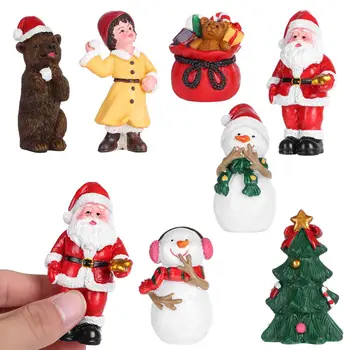 Rozprávková Záhrada Dekor Santa Claus Vianočný Strom Doll House Vianočné Miniatúry Figúrky Ploche Ornament Micro Krajiny