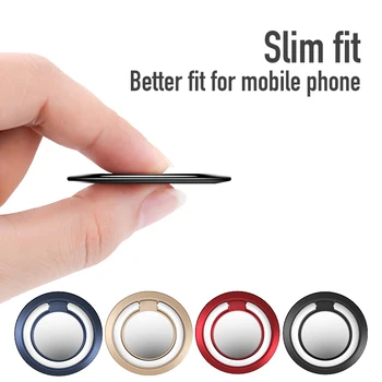 Točiť o 360 Stupňov Tenké Magnet Prst Prsteň Mobile Kovového Držiaka Telefónu pre Magnetické Smartphone Stojan pre IPhone X 7 Plus Samsung S8