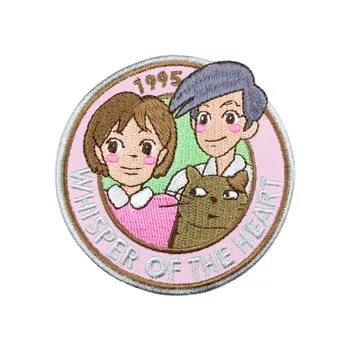 Vlastné Výšivky Škvrny Hayao Miyazaki Japonsko Kreslené Žehlička Na Škvrny Oblečenie Nášivka DIY Nálepky Odznak je možné prispôsobiť