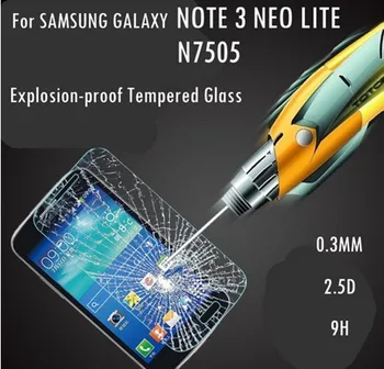 Vysoko kvalitného Tvrdeného Skla HD Film Screen Protector film Anti-Odtlačkov prstov Pre Samsung Galaxy Note 3 III Neo Lite N7505 7505