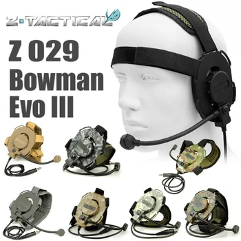 Z Taktických Bowman Evo III Headset Softair Vojenské Slúchadlá Slúchadlá Ztac Airsoft Headsety Z029