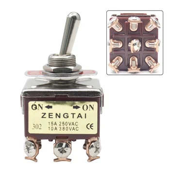 ZengTai 302 na 2. pozíciu 9 pin mosadz mini zamykanie prepínač pre auto
