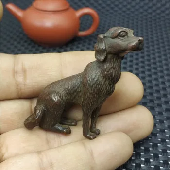 Čistej medi zverokruhu zvierat socha psa šteňa pevné vrátnikom psa, bytové doplnky, dekorácie darček Feng Shui bronzová socha